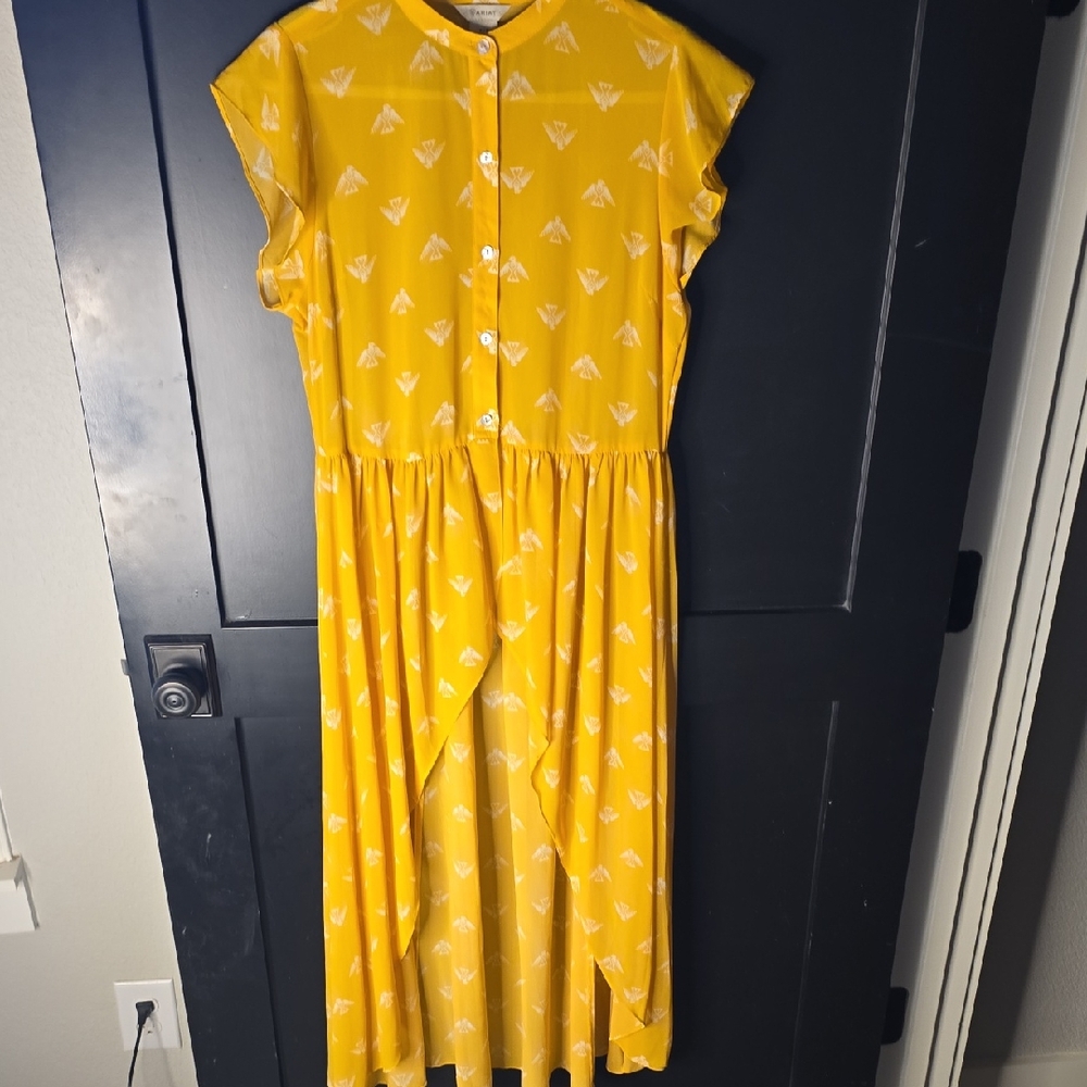 Ariat Yellow Dress with White Accents